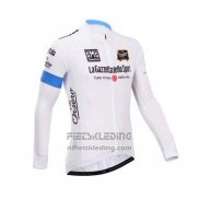 2014 Fietskleding Giro d'Italia Wit Lange Mouwen en Koersbroek