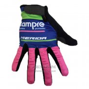 2020 Lampre Merida Handschoenen Met Lange Vingers Cycling Roze Blauw