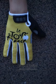 Tour DE France Handschoenen Met Lange Vingers Cycling Geel en Zwart