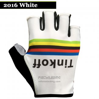 2016 Saxo Bank Tinkoff Handschoenen Cycling Wit