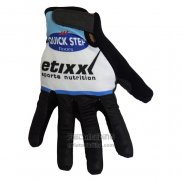 2020 Etixx Quick Step Handschoenen Met Lange Vingers Cycling Zwart Wit