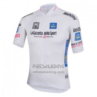 2016 Fietskleding Giro d'Italia Wit Korte Mouwen en Koersbroek
