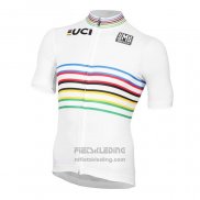 2020 Fietskleding UCI Wit Veelkleurig Korte Mouwen en Koersbroek