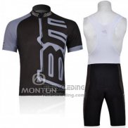 2011 Fietskleding BMC Zwart Korte Mouwen en Koersbroek
