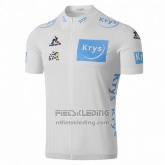 2016 Fietskleding Tour de France Wit Korte Mouwen en Koersbroek