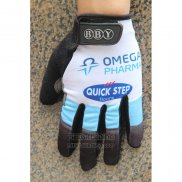 2020 Omega Quick Step Handschoenen Met Lange Vingers Cycling Blauw Wit