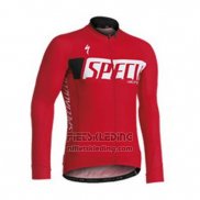 2016 Fietskleding Specialized Wit en Rood Lange Mouwen en Koersbroek