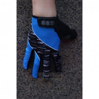 2020 Livestrong Handschoenen Met Lange Vingers Cycling Blauw Zwart
