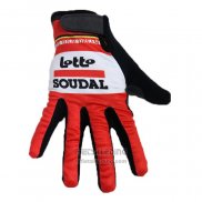 2020 Lotto Soudal Handschoenen Met Lange Vingers Cycling Rood Wit
