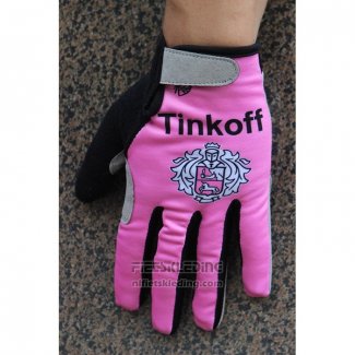 2020 Tinkoff Handschoenen Met Lange Vingers Cycling Roze