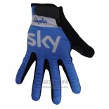 2020 Sky Handschoenen Met Lange Vingers Cycling Blauw Wit