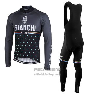 Fietskleding Bianchi Milano Nalles Zwart Lange Mouwen en Koersbroek