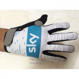 2020 Sky Handschoenen Met Lange Vingers Cycling Wit