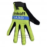 2020 Tinkoff Saxo Handschoenen Met Lange Vingers Cycling Groen Zwart