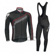 2016 Fietskleding Specialized Ml Zwart Rood Lange Mouwen en Koersbroek