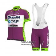 2020 Fietskleding Bardiani Csf Fuchsia Wit Korte Mouwen en Koersbroek