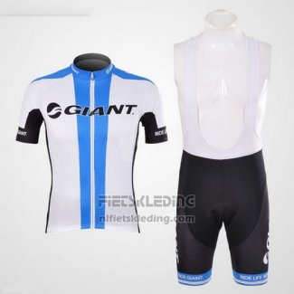 2012 Fietskleding Giant Wit Korte Mouwen en Koersbroek