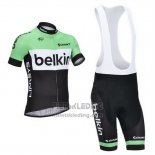 2013 Fietskleding Belkin Groen en Zwart Korte Mouwen en Koersbroek