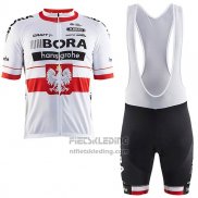 2017 Fietskleding Bora Kampioen Polen Korte Mouwen en Koersbroek