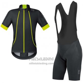 2017 Fietskleding Gore Bike Wear Power Oxygen-ws-so Zwart Korte Mouwen en Koersbroek