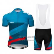 2019 Fietskleding Northwave Blauw Rood Korte Mouwen en Koersbroek