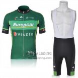 2011 Fietskleding Europcar Groen Korte Mouwen en Koersbroek