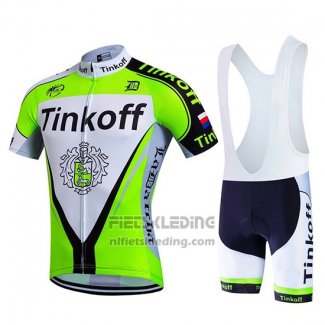 2017 Fietskleding Tinkoff Groen Korte Mouwen en Koersbroek