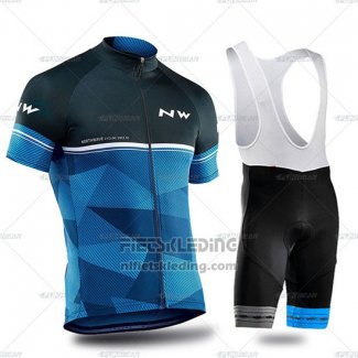 2019 Fietskleding Northwave Zwart Blauw Korte Mouwen en Koersbroek