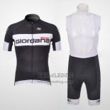 2011 Fietskleding Giordana Zwart Korte Mouwen en Koersbroek