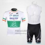 2012 Fietskleding Omega Pharma Quick Step Kampioen Irlandese Korte Mouwen en Koersbroek