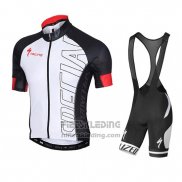 2015 Fietskleding Specialized Zwart en Wit Korte Mouwen en Koersbroek