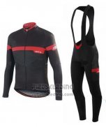 2016 Fietskleding Specialized Ml Rood en Zwart Lange Mouwen en Koersbroek