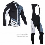 2016 Fietskleding Specialized Wit en Blauw Lange Mouwen en Koersbroek