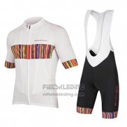 2018 Fietskleding Endura Graphics Pinstripe Wit Korte Mouwen en Koersbroek