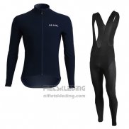 2019 Fietskleding Lecol Blauw Lange Mouwen en Koersbroek