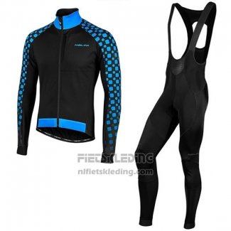 2019 Fietskleding Nalini CRIT 3l 2.0 Zwart Blauw Lange Mouwen en Koersbroek