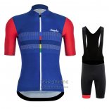 2020 Fietskleding Rapha Rood Blauw Korte Mouwen en Koersbroek