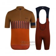 2021 Fietskleding Rapha Bruin Oranje Korte Mouwen en Koersbroek