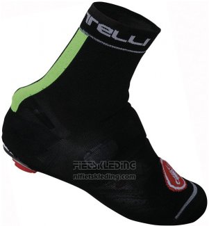 2014 Castelli Tijdritoverschoenen Cycling Zwart en Groen