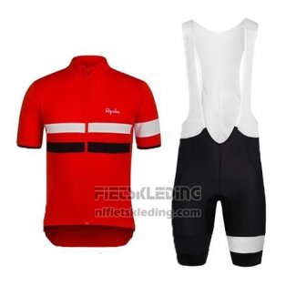 2015 Fietskleding Rapha Zwart en Rood Korte Mouwen en Koersbroek