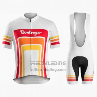 2016 Fietskleding Trek Bontrager Rood en Wit Korte Mouwen en Koersbroek