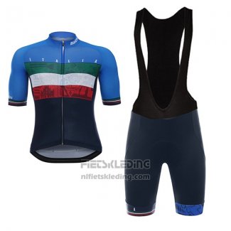 2017 Fietskleding Italie Zwart en Blauw Korte Mouwen en Koersbroek