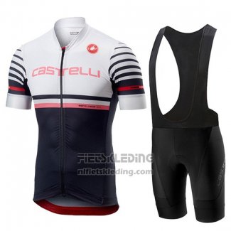 2019 Fietskleding Castelli Free AR 4.1 Wit Zwart Korte Mouwen en Koersbroek