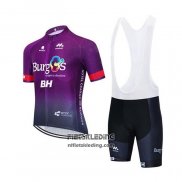 2020 Fietskleding Burgos BH Fuchsia Korte Mouwen en Koersbroek