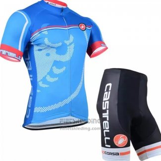 2020 Fietskleding Castelli Blauw Korte Mouwen en Koersbroek