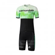 2021 Fietskleding Cannondale Zwart Groen Korte Mouwen en Koersbroek