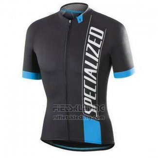 2016 Fietskleding Specialized Diep Zwart Korte Mouwen en Koersbroek