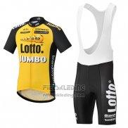 2017 Fietskleding Lotto NL Jumbo Jumbo Geel Korte Mouwen en Koersbroek