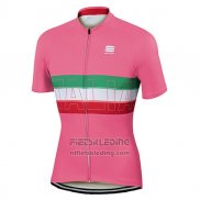 2017 Fietskleding Sportful Kampioen Italie Rood Korte Mouwen en Koersbroek