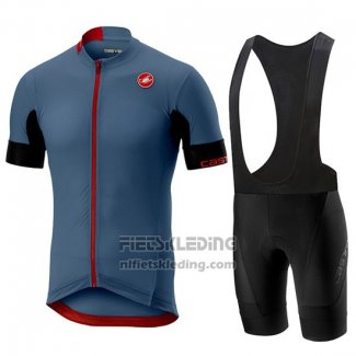 2019 Fietskleding Castelli Aero Race Blauw Korte Mouwen en Koersbroek